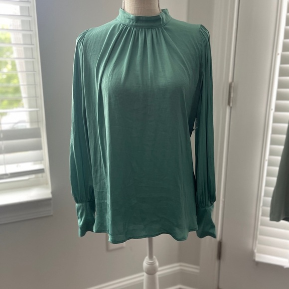 Free People Elegant Teal Green Open Back Women's Top - Picture 1 of 9